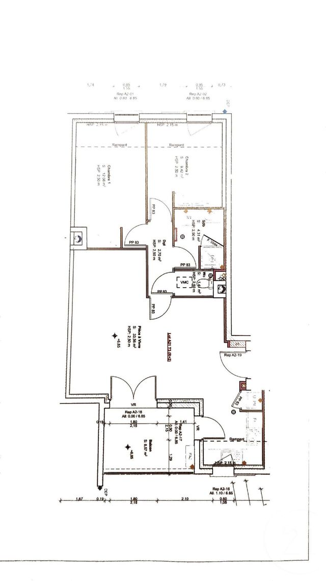 Appartement T3 &agrave; vendre - 3 pi&egrave;ces - 64,50 m2 - Septeme - 38 - RHONE-ALPES