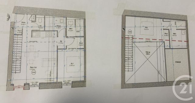 Appartement F3 à vendre - 3 pièces - 67,70 m2 - St Genis Laval - 69 - RHONE-ALPES