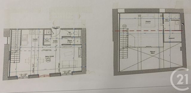 Appartement F3 à vendre - 3 pièces - 63,30 m2 - St Genis Laval - 69 - RHONE-ALPES