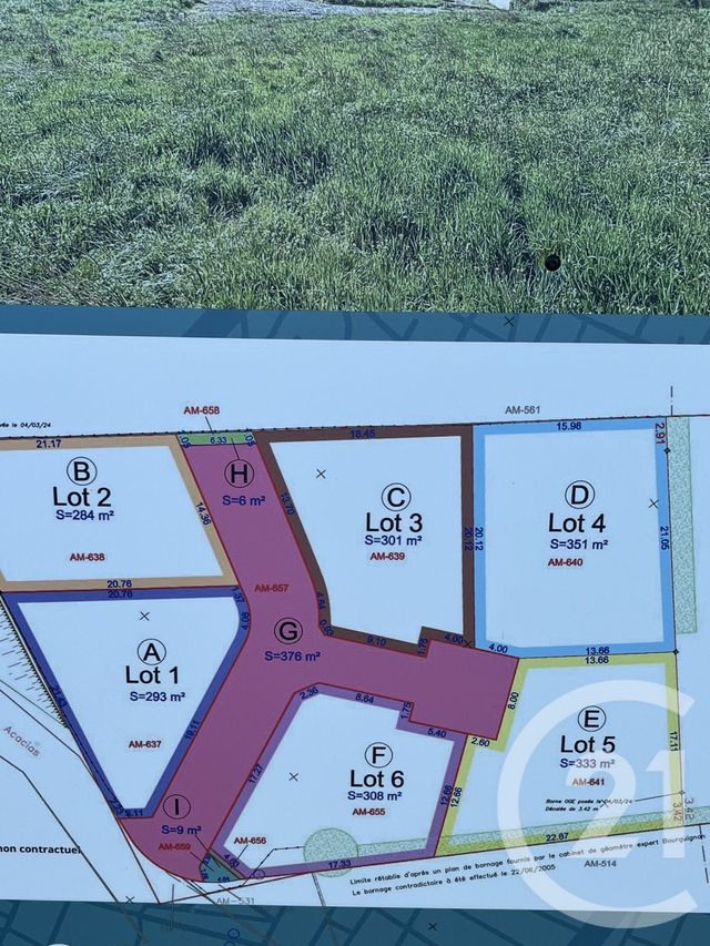 Terrain à vendre - 351 m2 - Les Haies - 69 - RHONE-ALPES