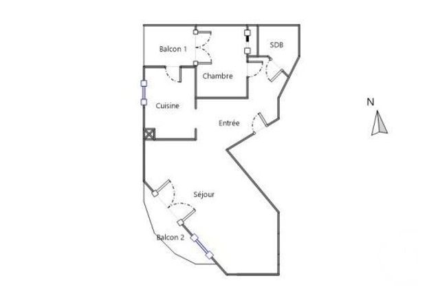 Appartement F2 bis à vendre - 2 pièces - 58 m2 - Lyon - 69003 - RHONE-ALPES