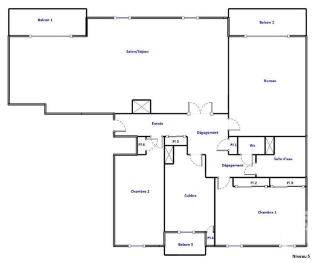 Appartement F4 à vendre - 4 pièces - 141,01 m2 - Lyon - 69003 - RHONE-ALPES