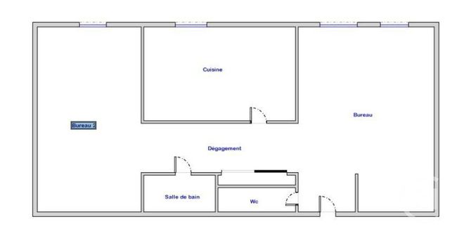 Appartement &agrave; vendre - 2 pi&egrave;ces - 64,72 m2 - Villeurbanne - 69 - RHONE-ALPES