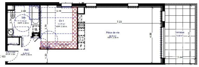 Appartement &agrave; vendre - 2 pi&egrave;ces - 64,10 m2 - Jardin - 38 - RHONE-ALPES