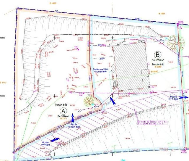 Terrain à vendre - 1094 m2 - Seyssuel - 38 - RHONE-ALPES