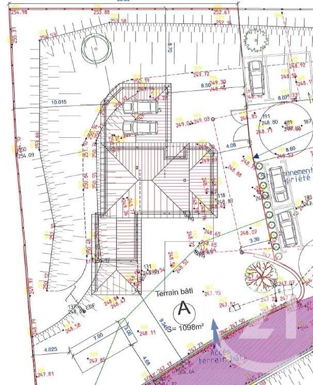 Terrain à vendre - 1094 m2 - Seyssuel - 38 - RHONE-ALPES